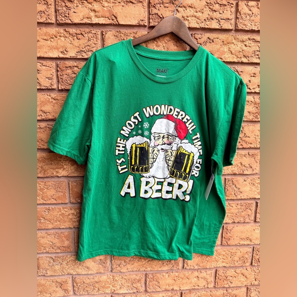 • 4/$25- Mad Engine “ It’s The Most Wonderful Time For A Beer” T-Shirt